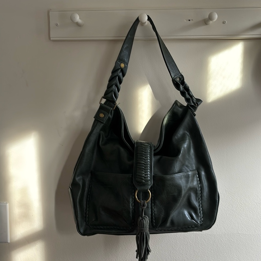 Gorgeous Green Black Steve Madden Bag